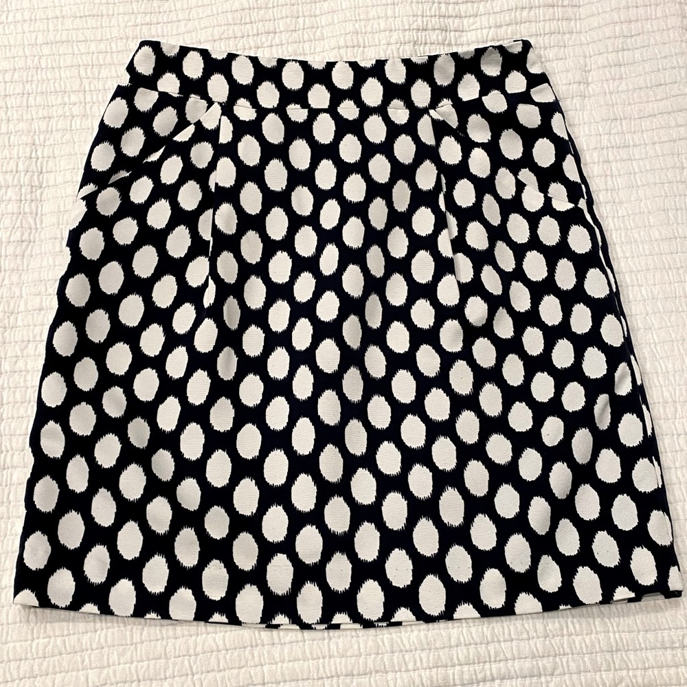 Loft tulip skirt in ikat dot